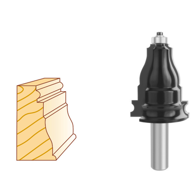 Imperial Size Architectural Molding Bits For Furniture Moldings And Trim 12mm Shank
